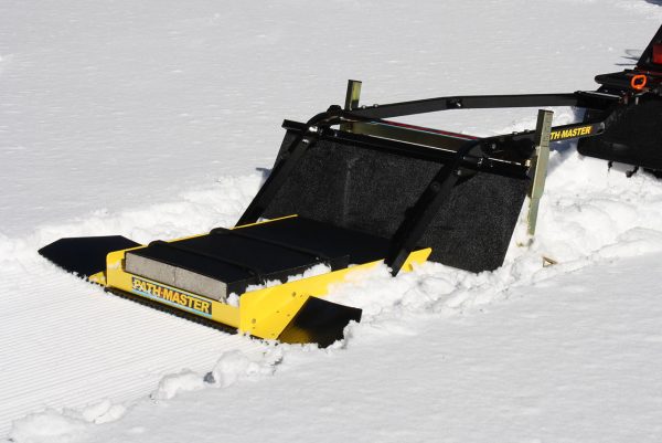 tiny trail snow groomer equipment