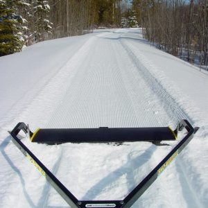 snow groomer front view